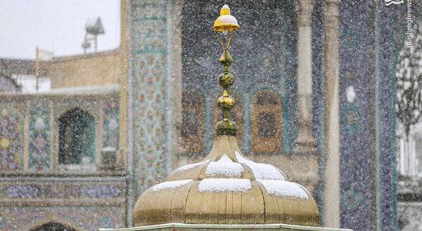 عکس برف حرم حضرت معصومه
