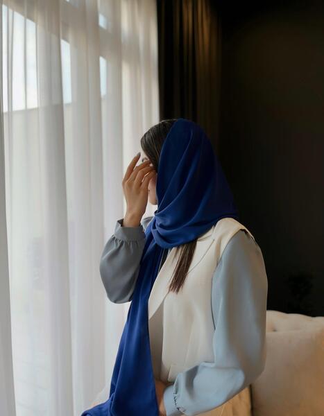 عکس شال آبی