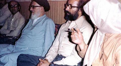 عکس آیت الله طالقانی در مجلس