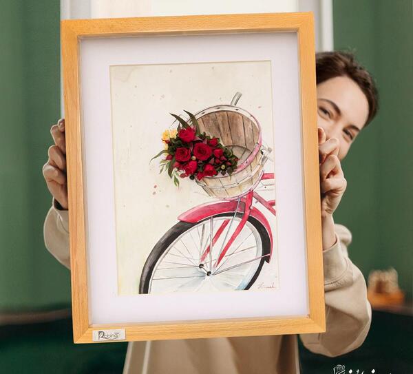 عکس دوچرخه نقاشی شده