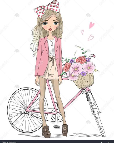 عکس دوچرخه نقاشی شده