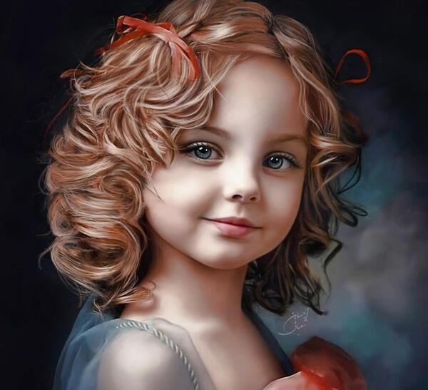 عکس نقاشی صورت بچه