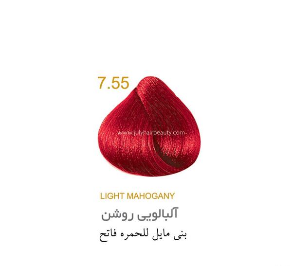 عکس رنگ مو آلبالویی