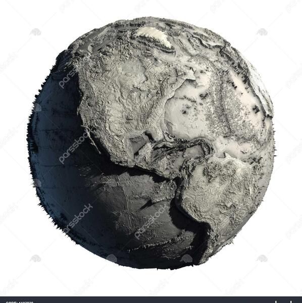 عکس کره زمین بدون پس زمینه