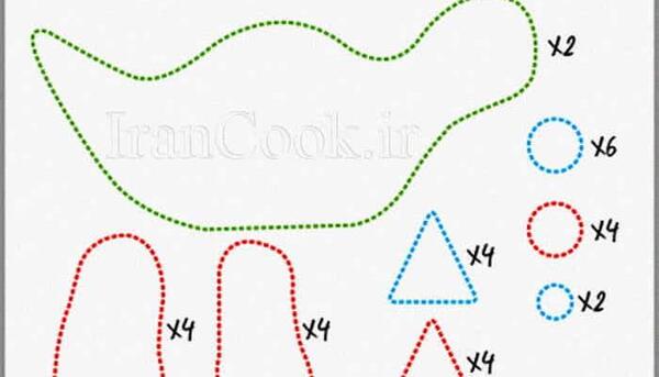 عکس دایناسور نمدی