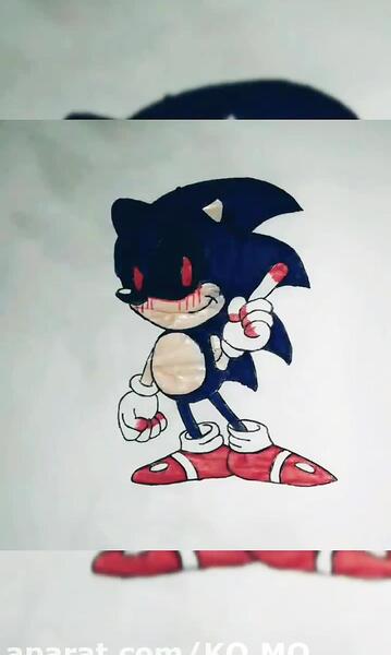 عکس نقاشی سونیک ترسناک