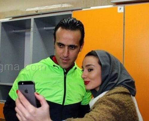 عکس علی کریمی و همسرش