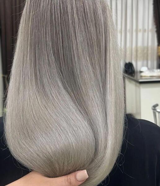 عکس رنگ مو جدید با دکلره