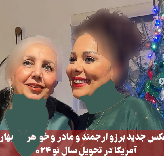 عکس برزو ارجمند و خواهرش بهار