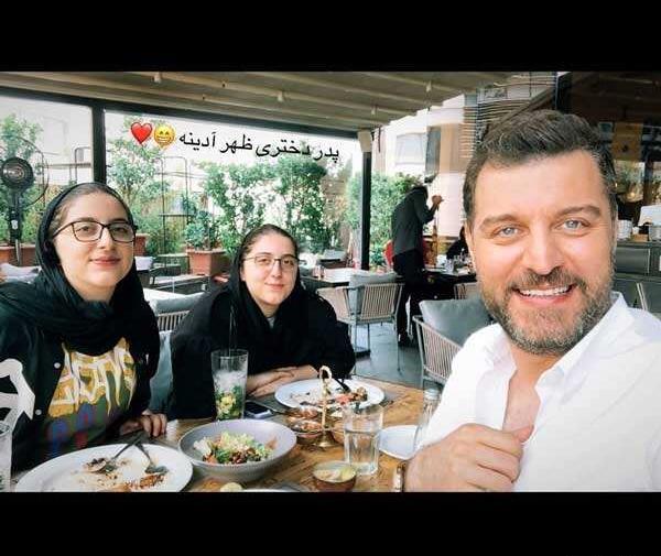 عکس باربد بابایی با همسرش