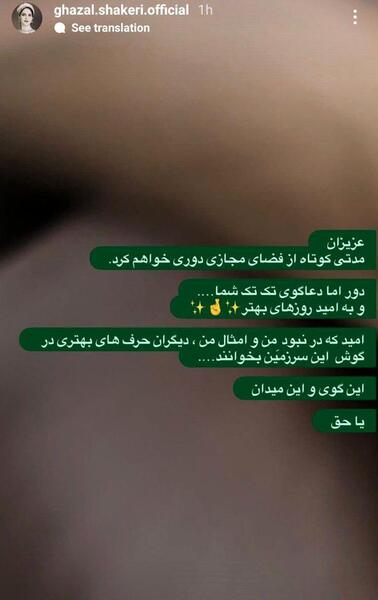 عکس پای غزل شاکری