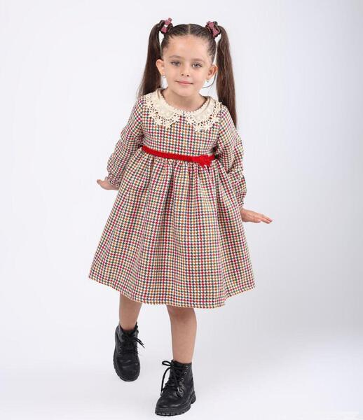 عکس مدل سارافون پاییزه دخترانه بچه گانه