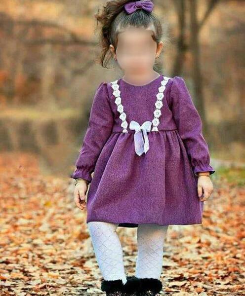 عکس مدل سارافون پاییزه دخترانه بچه گانه