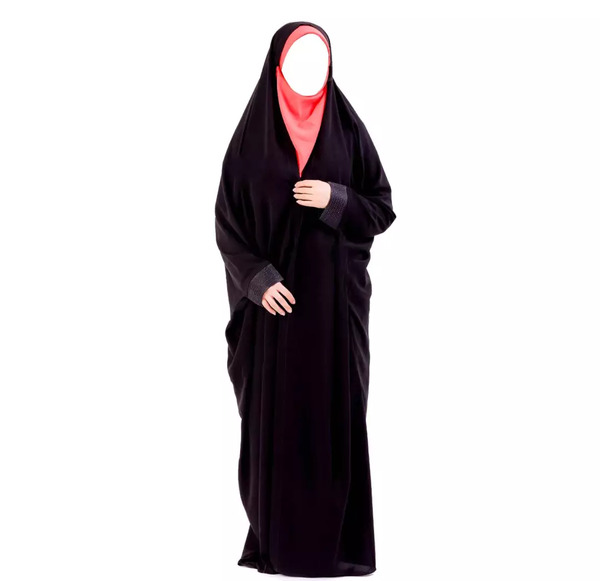 عکس چادر مشکی طرح دار