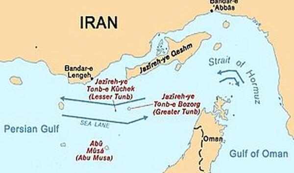عکس هوایی تنگه هرمز