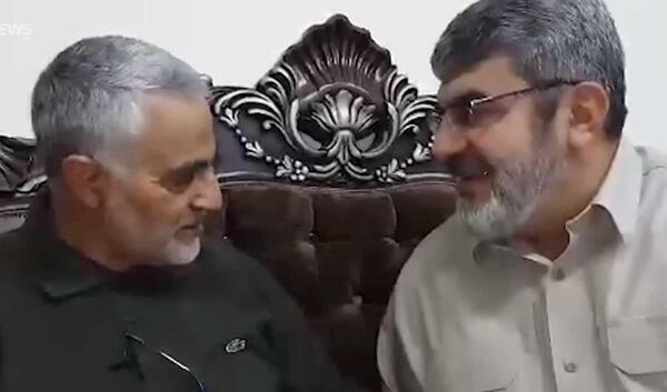 عکس سردار سلیمانی و شهید فخری زاده