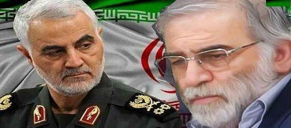 عکس سردار سلیمانی و شهید فخری زاده
