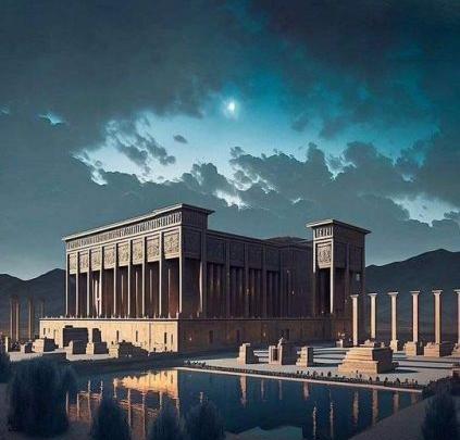 عکس تخت جمشید بازسازی شده