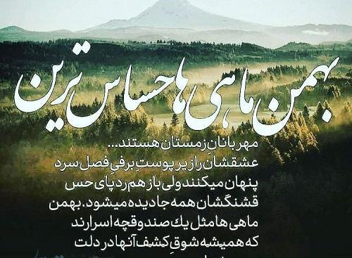 عکس نوشته بهمن ماهی دختر