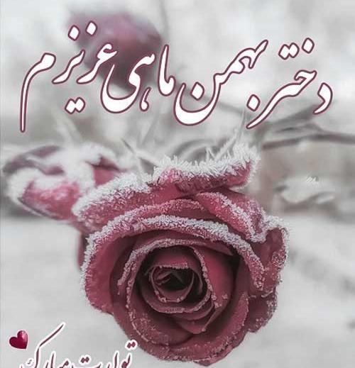 عکس نوشته بهمن ماهی دختر