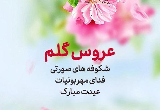 عکس نوشته عاطفه جان عیدت مبارک