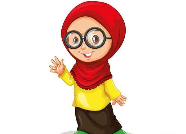 عکس دانش آموز دختر با حجاب