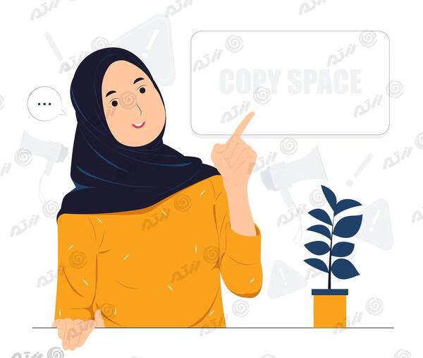 عکس دانش آموز دختر با حجاب