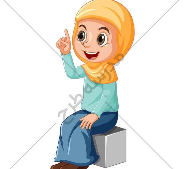 عکس دانش آموز دختر با حجاب