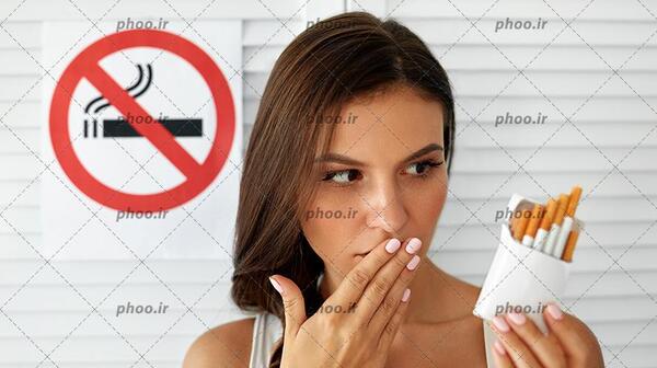 عکس سیگار در دست