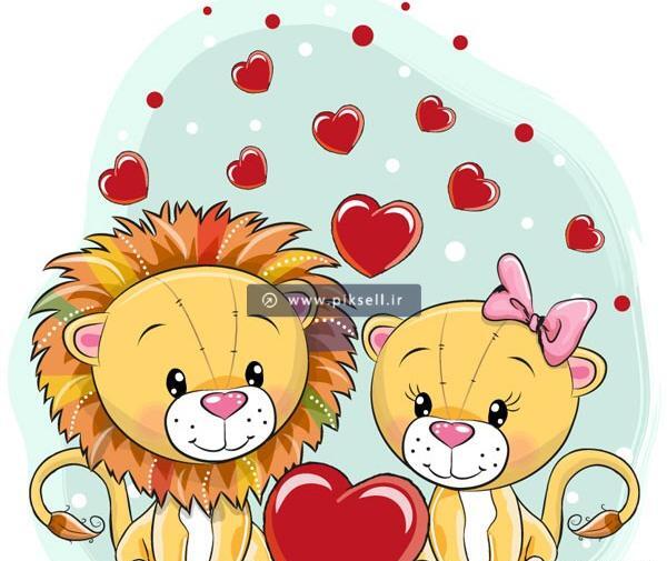 عکس شیر نر و ماده