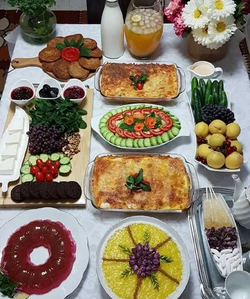 عکس از سفره افطار ماه رمضان