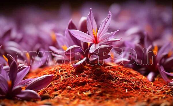 عکس زعفران برای تبلیغات