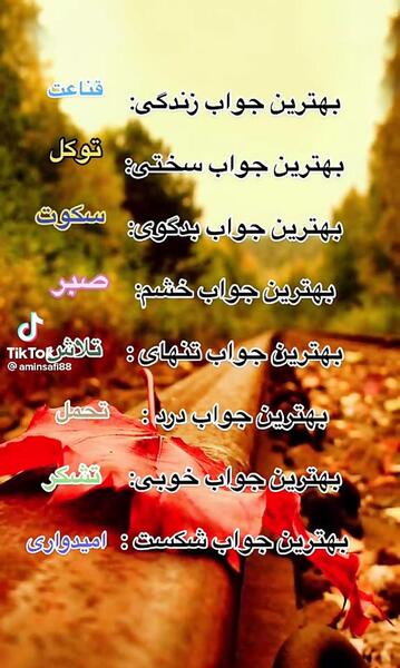 عکس نوشته صبر اوج احترام