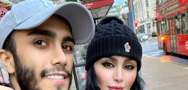 عکس دنیا جهانبخت با شوهرش