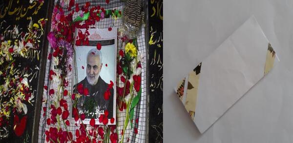 عکس قبر سردار سلیمانی بعد از دفن