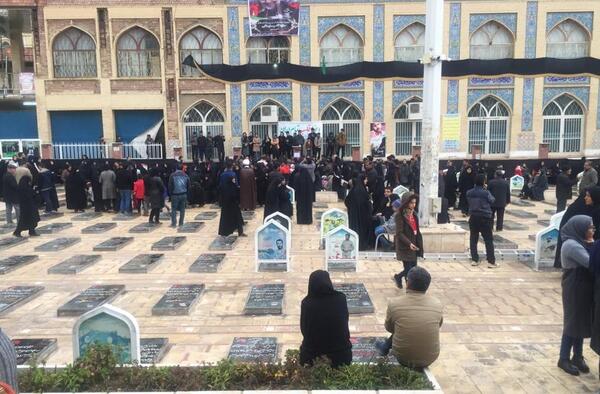 عکس قبر سردار سلیمانی بعد از دفن