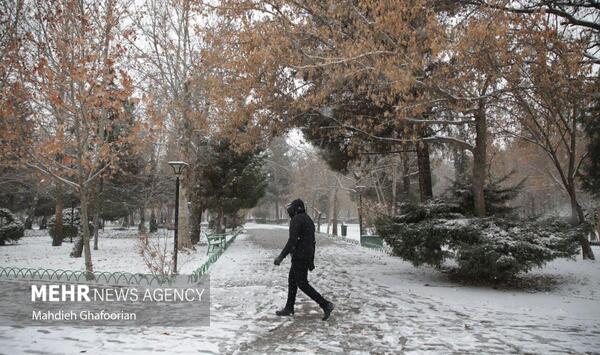 عکس برف در مشهد