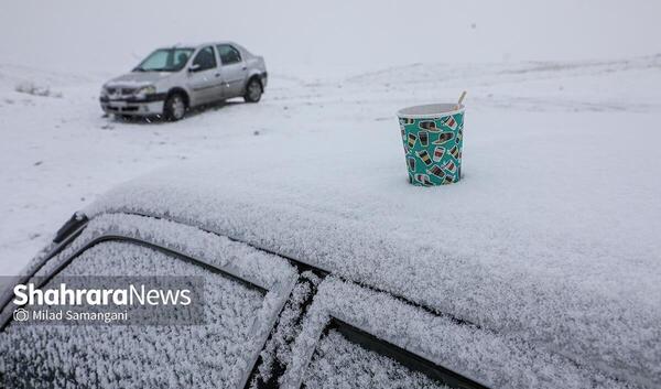 عکس برف در مشهد