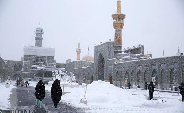 عکس برف در مشهد