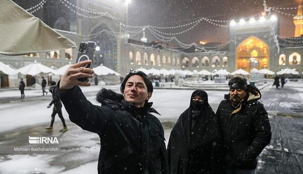 عکس برف در مشهد