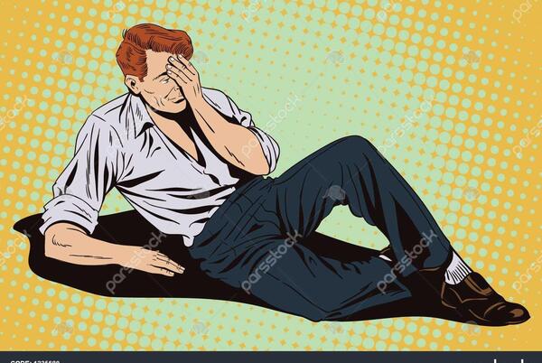 عکس مرد ناراحت و غمگین