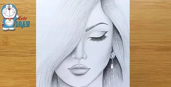 عکس نقاشی ساده چهره