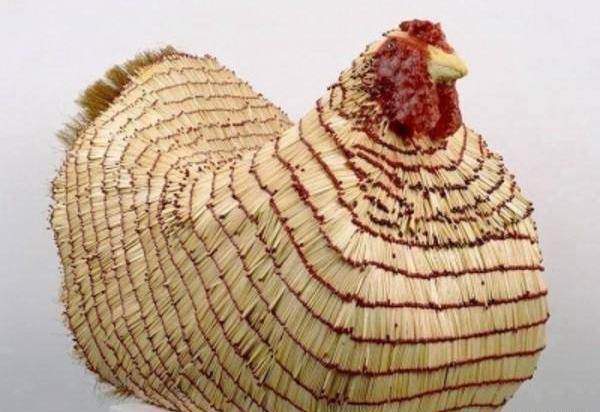 عکس نقاشی ساده با چوب کبریت
