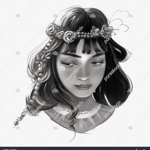 عکس سیاه سفید تاج