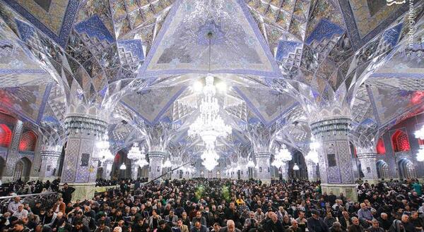 عکس حرم امام رضا در ماه رمضان