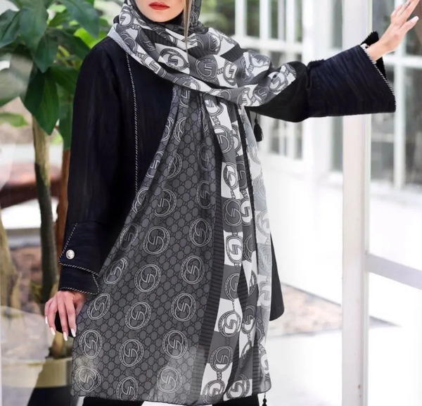 عکس شال طوسی رنگ