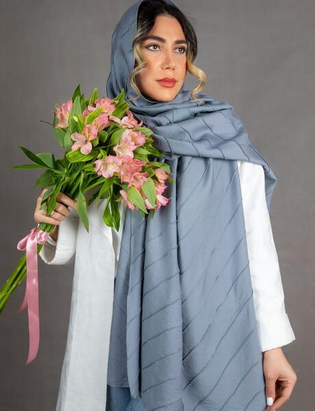 عکس شال طوسی رنگ