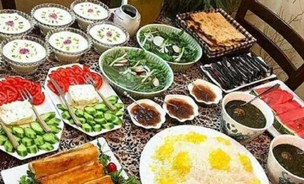 عکس سفره افطار قشنگ