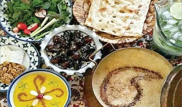 عکس سفره افطار قشنگ