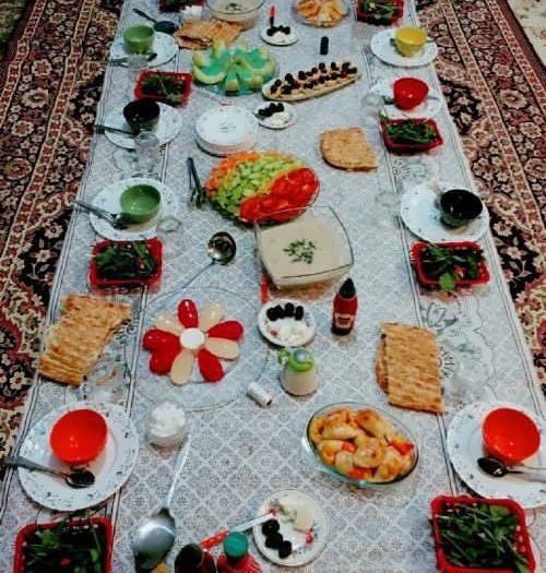 عکس سفره افطار قشنگ